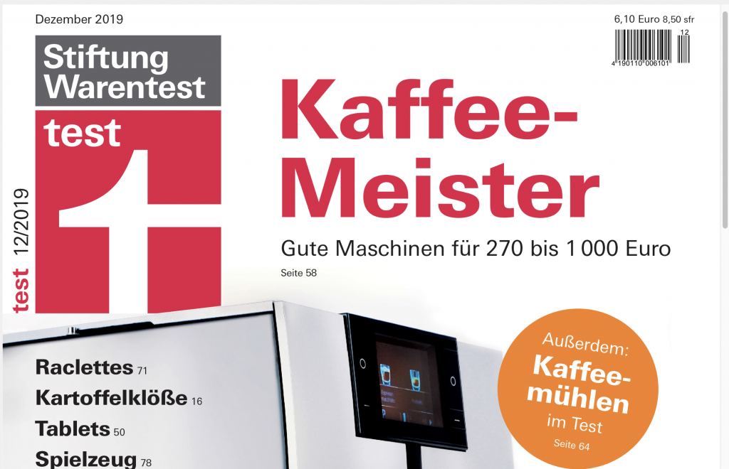 Stiftung Warentest Kaffeevollautomaten